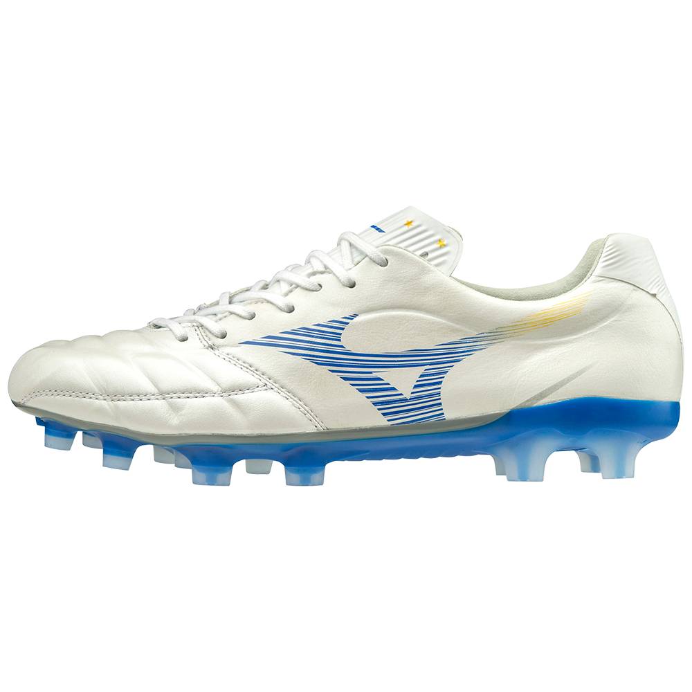 Mizuno Rebula Cup Made in Japan Férfi Focicipő Fehér/Kék MNG089571